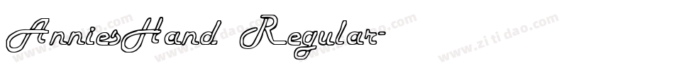 AnniesHand Regular字体转换